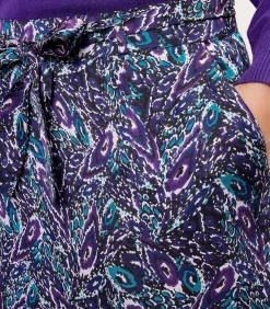 La Fiancée Jupe midi Ecovero ALIX violet