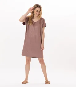 LE CHAT Jurk in viscose RAMATUELLE 942 brown Hot