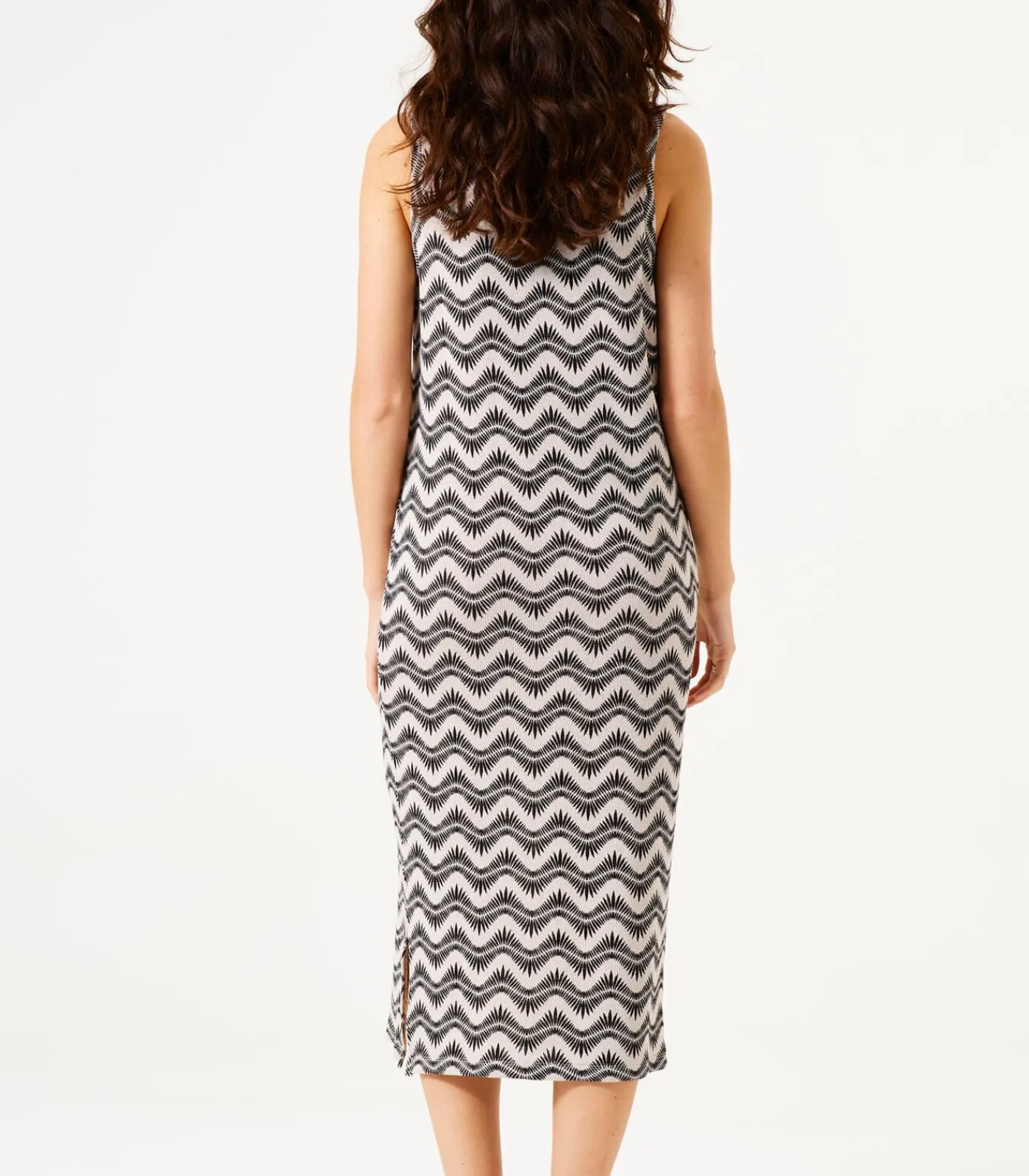 Garcia Jurk met print brown Best