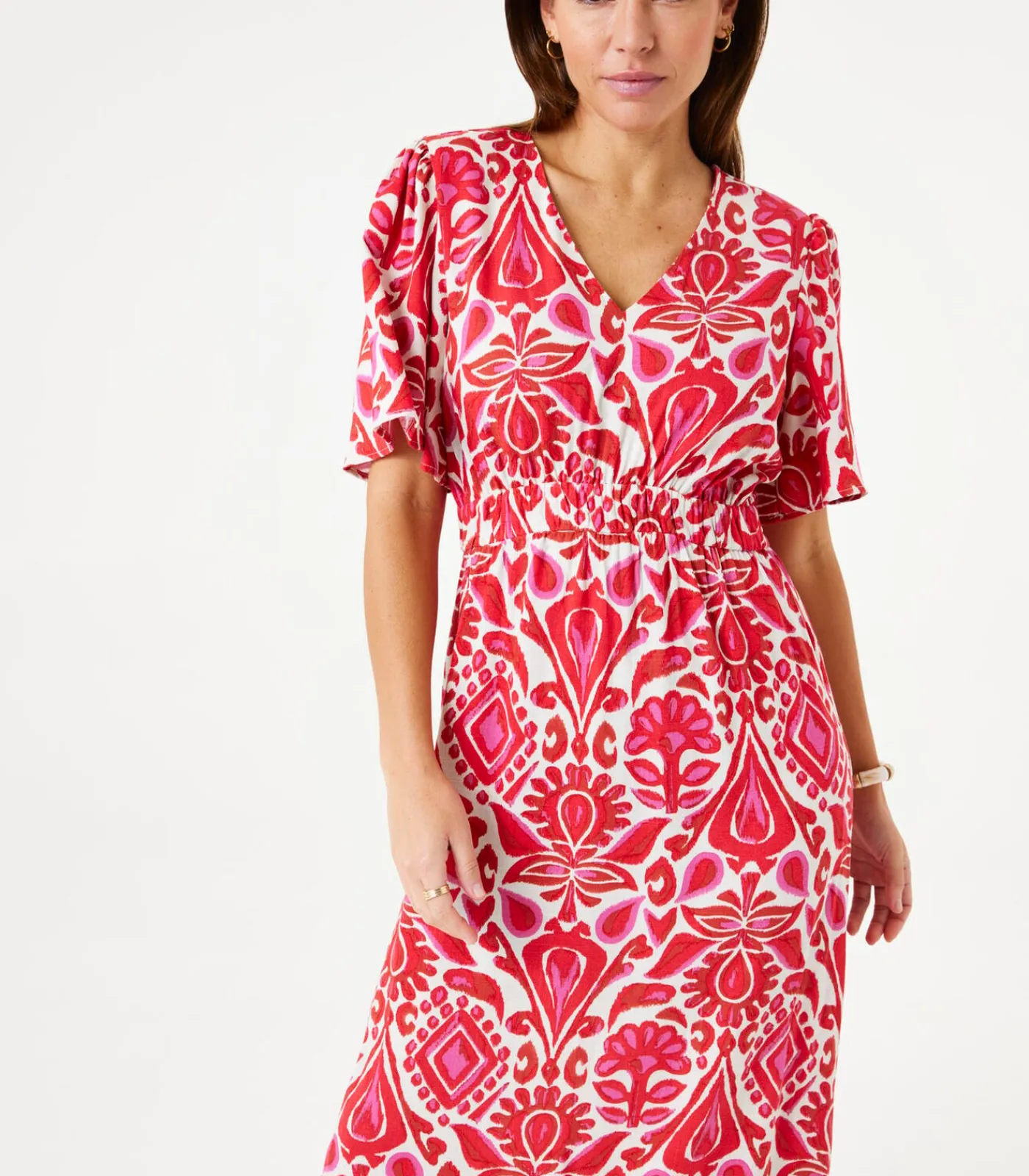 Garcia Jurk met print red Online