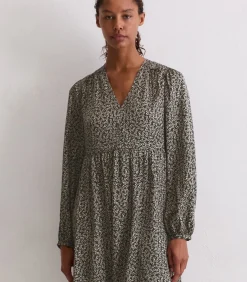 Marc O'Polo Jurk met print los darkGrey