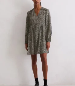 Marc O'Polo Jurk met print los darkGrey