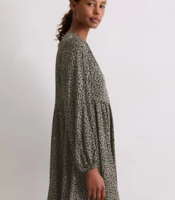Marc O'Polo Jurk met print los darkGrey