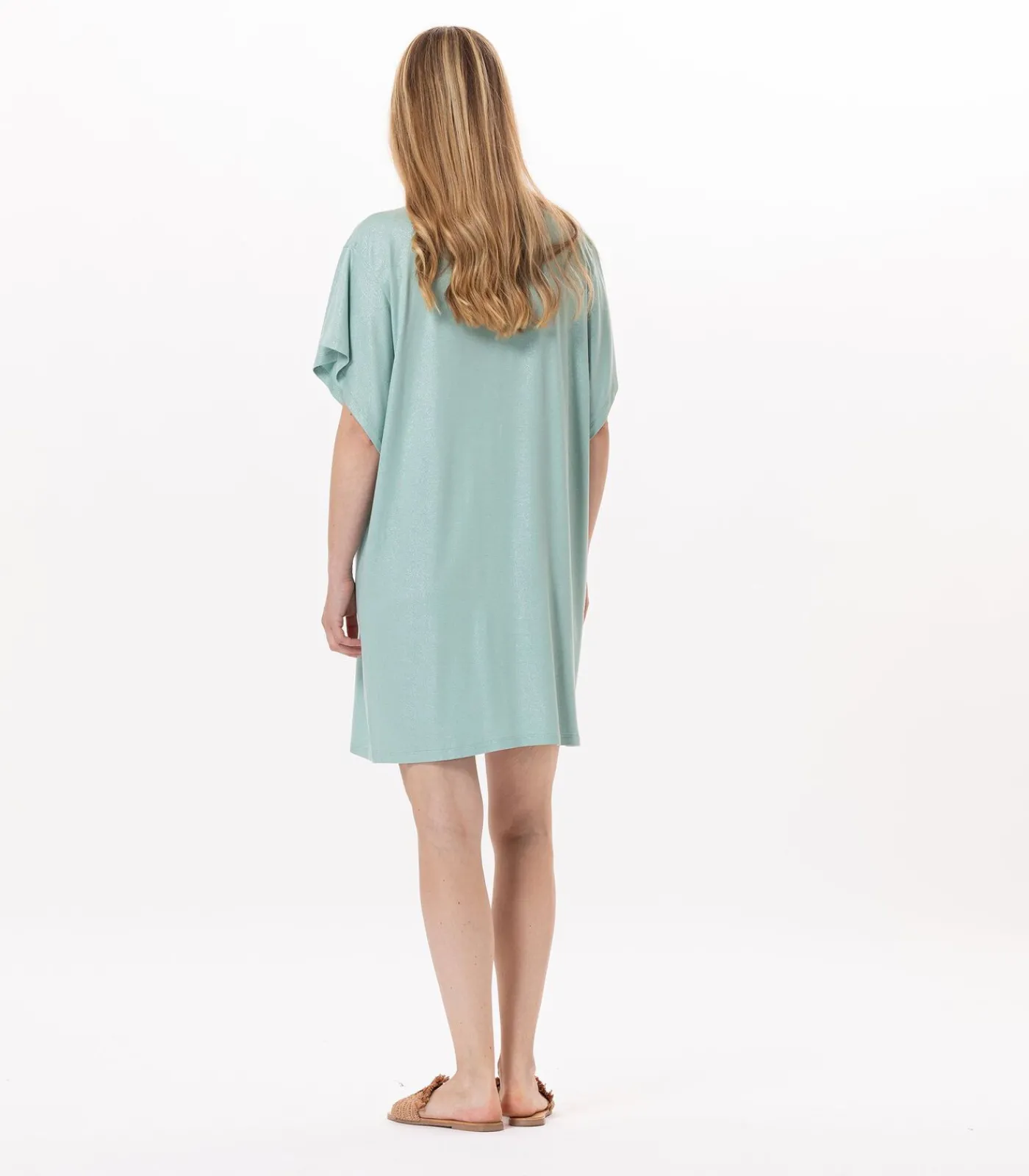 LE CHAT Kaftan in viscose RAMATUELLE 940 green Clearance