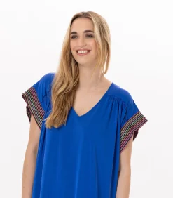 LE CHAT Kaftan van jersey PAMPELONNE 940 blue New