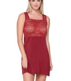 LUNA Kanten nachtpon MICRO TOUCH LACE red New