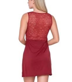 LUNA Kanten nachtpon MICRO TOUCH LACE red New
