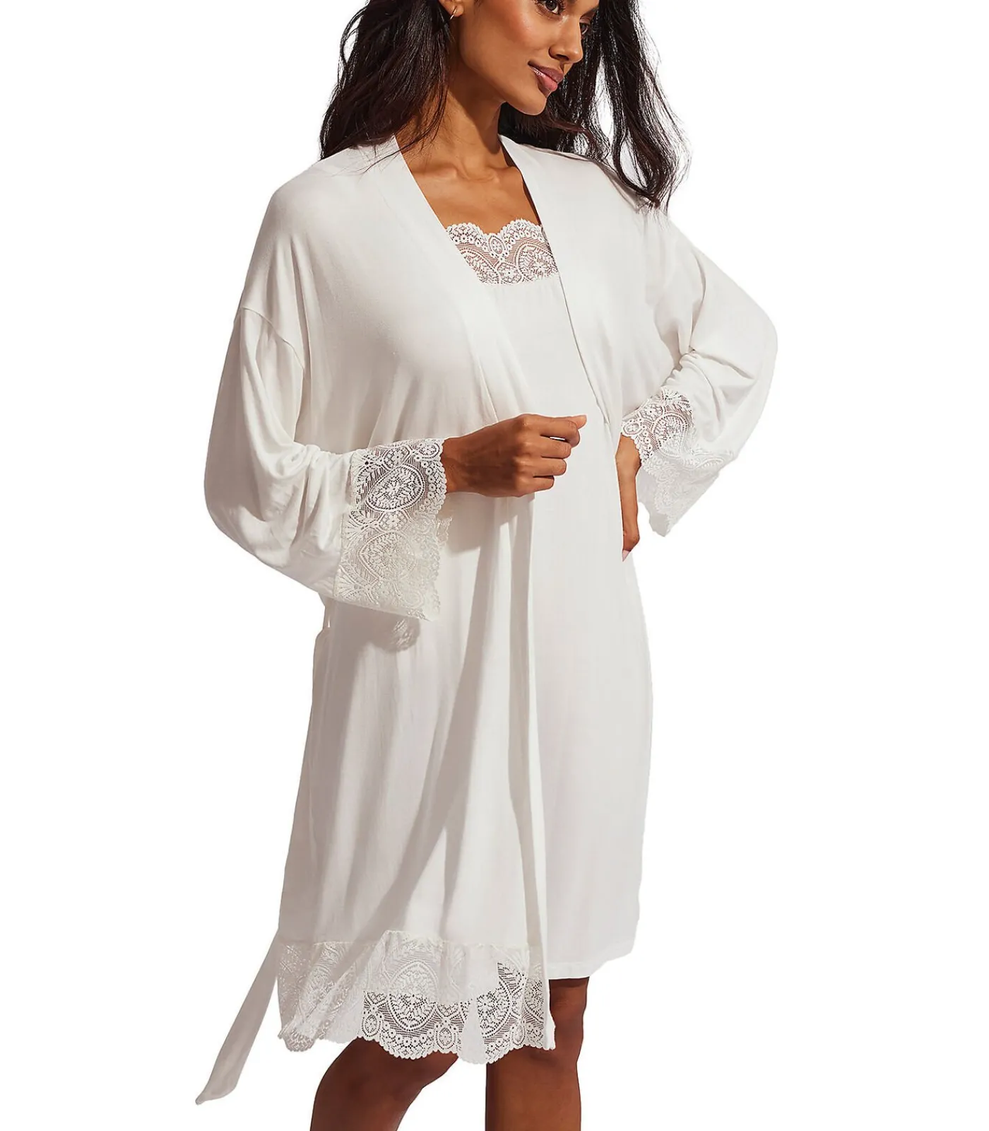 SELMARK Kanten negligé Matilda bruiloft white Clearance