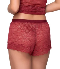 LUNA Kanten short MICRO TOUCH LACE red Hot