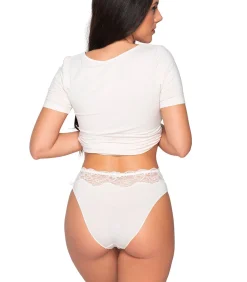 LUNA Kanten slip MICRO TOUCH white New