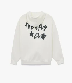 Koton Kapstok Ecru Sweatshirt met Rits en Capuchon Met Print white Online