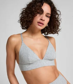 Hunkemöller Katoenen bralette gray Clearance
