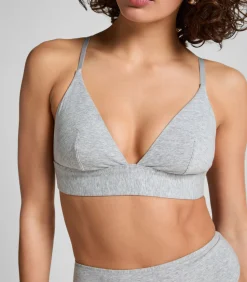 Hunkemöller Katoenen bralette gray Clearance