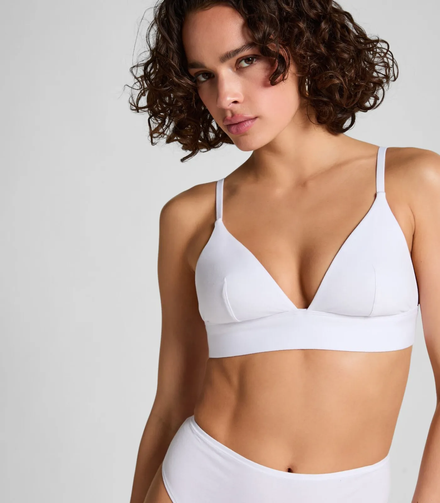 Hunkemöller Katoenen bralette white Sale