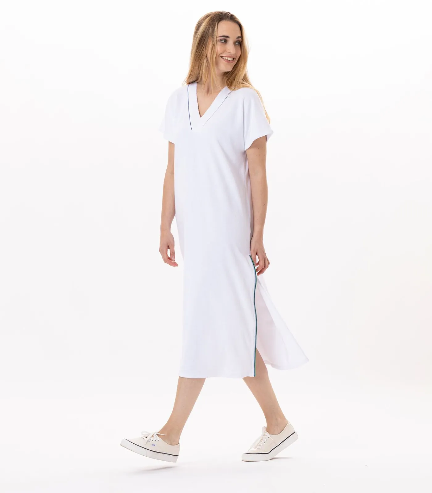 LE CHAT Katoenen jurk VALENSOLE 941 white New
