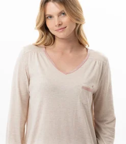 LE CHAT Katoenen modal nachthemd KELLY 121 beige Best