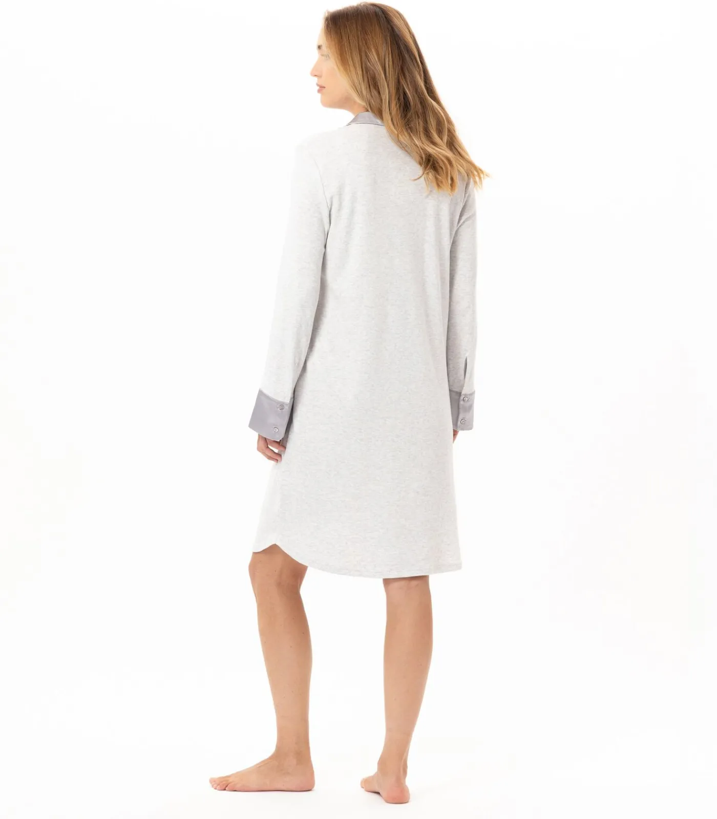 LE CHAT Katoenen nachthemd ANDY 101 gray Sale