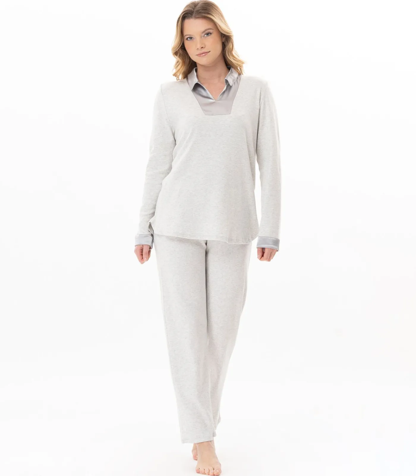 LE CHAT Katoenen pyjama ANDY 102 gray Best