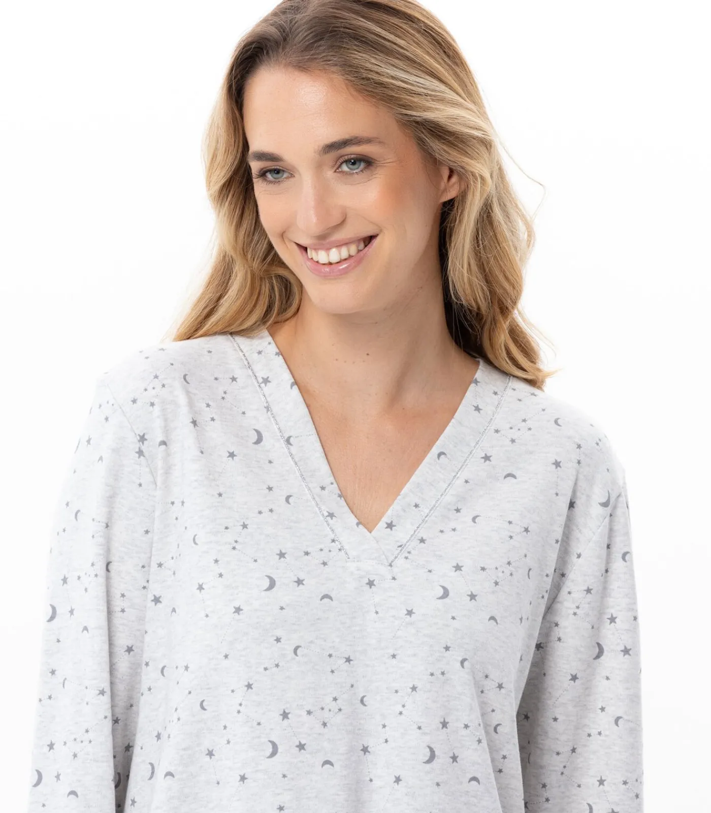 LE CHAT Katoenen pyjama LUNA 102 gray Online