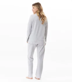 LE CHAT Katoenen pyjama met knopen FLOCON 106 gray Clearance