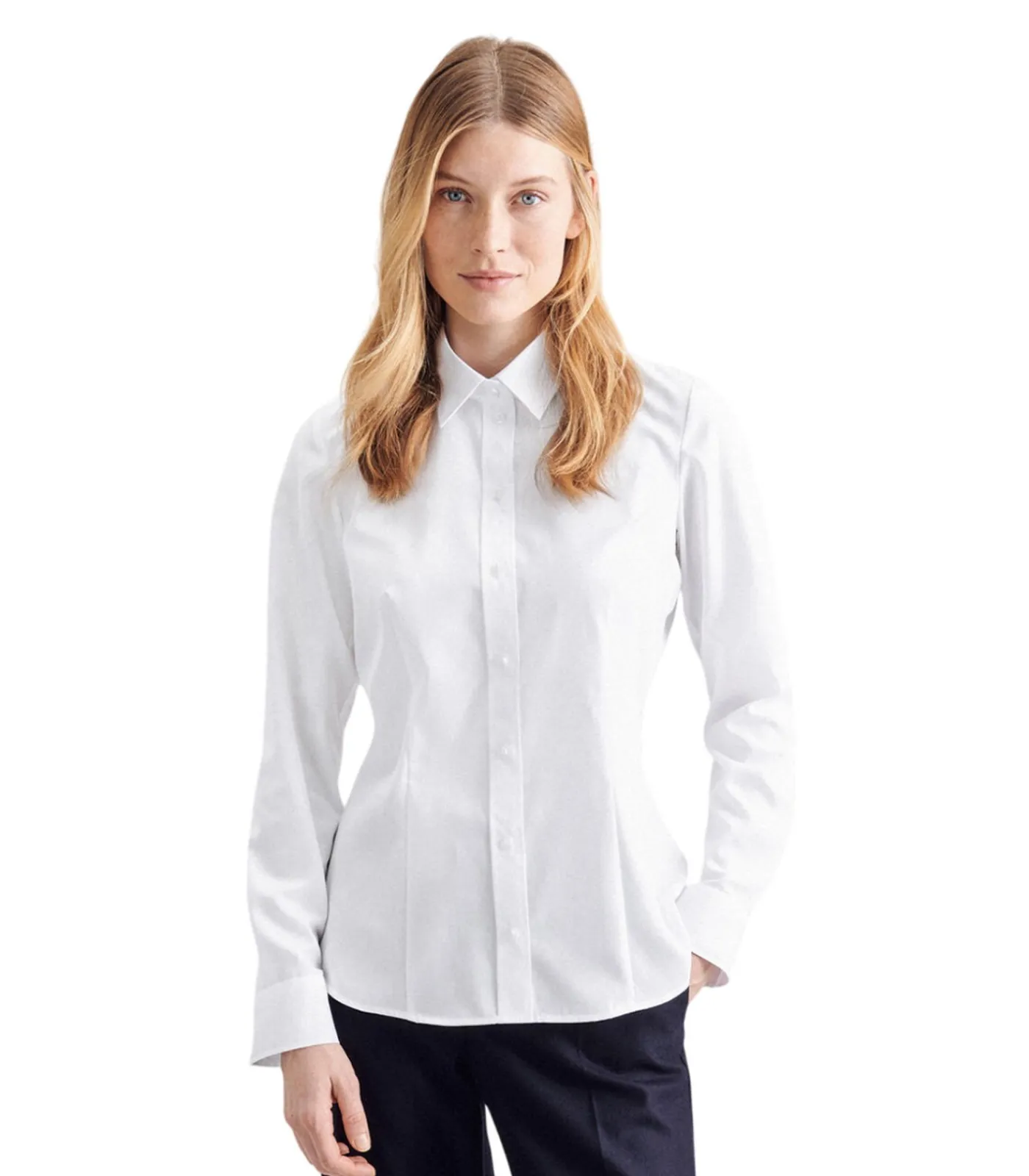 Seidensticker KENT COLLAR - Shirt - Wit white Hot