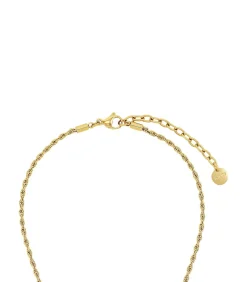 JOOP! Ketten mit Anhänger voor dames, roestvrij staal, zirkonia gold New