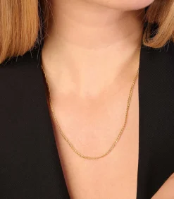 Lucardi Ketting 9 Karaat - goudkleurig gold Clearance