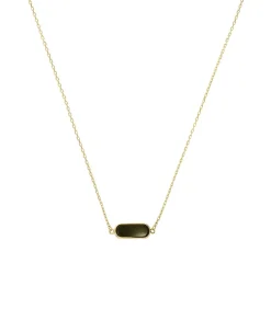 Lucardi Ketting 14 Karaat Goud black Clearance