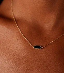 Lucardi Ketting 14 Karaat Goud black Clearance