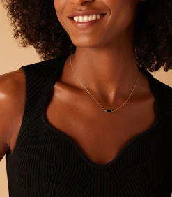 Lucardi Ketting 14 Karaat Goud black Clearance