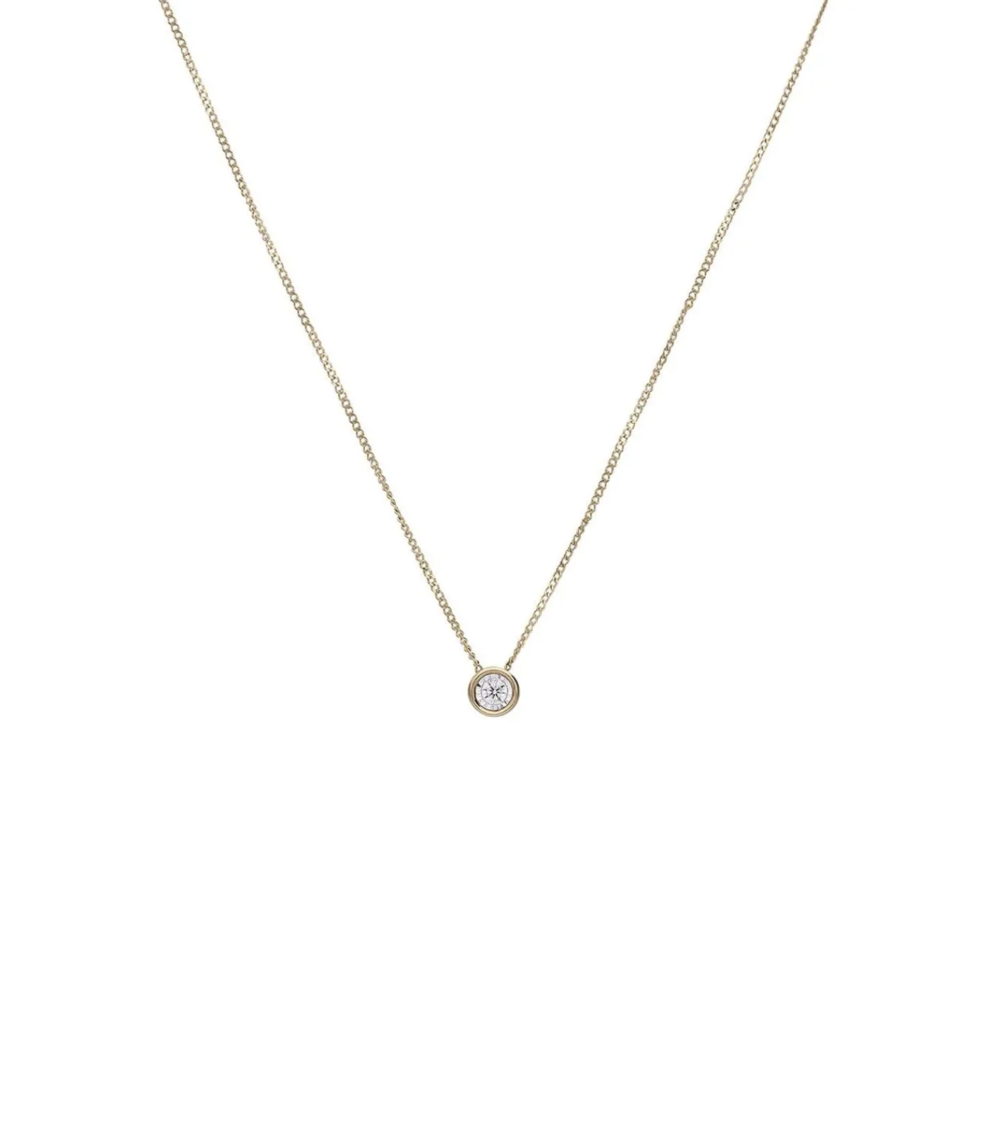 Lucardi Ketting 14 Karaat Goud 45 cm - Geelgoud gold Sale
