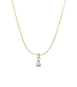 Lucardi Ketting 925 Zilver gold Discount
