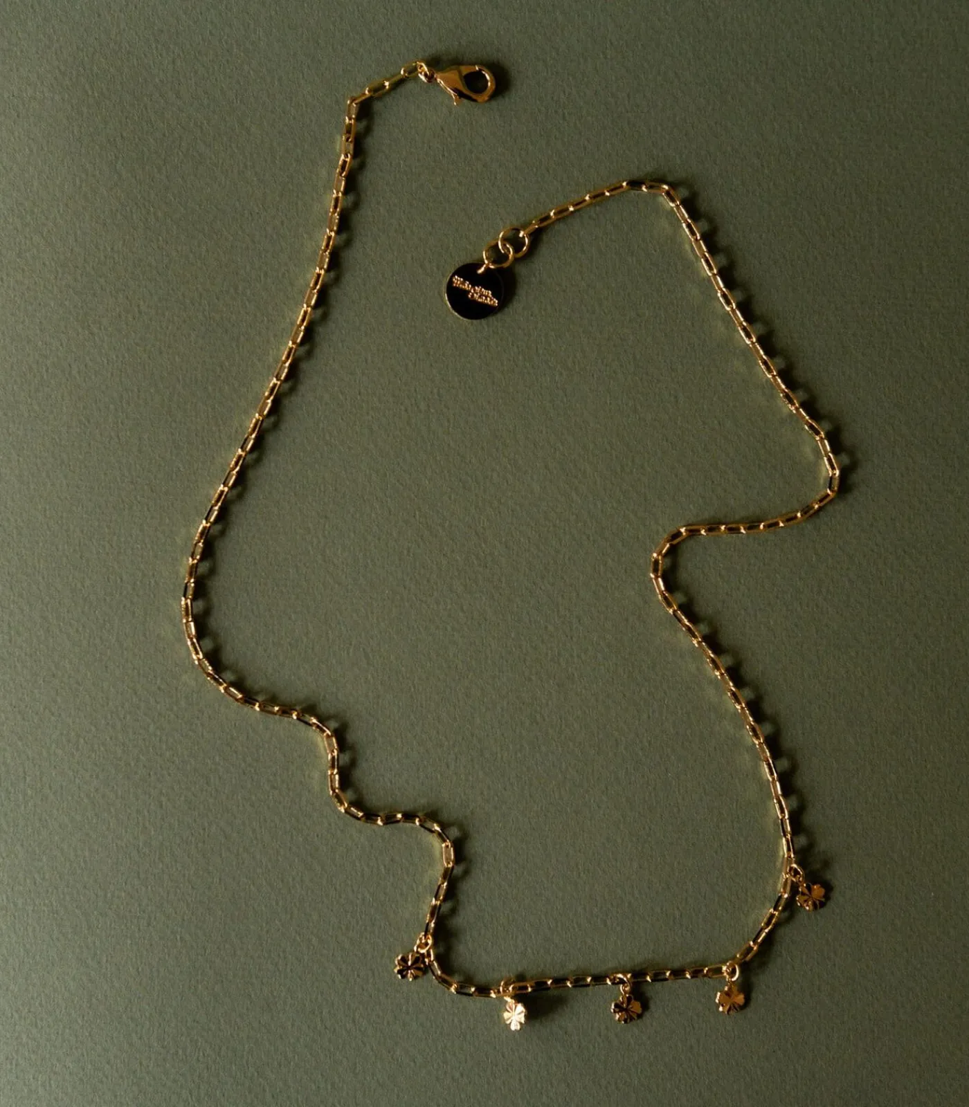 Monsieur Simone Ketting Léon Goud Klavertjes gold Sale