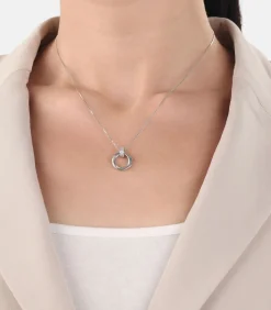 Amor Ketting met hanger für Damen, 925 Sterling Silber, Zirkonia synth. silver Online