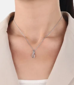 Amor Ketting met hanger für Damen, 925 Sterling Silber, Zirkonia synth. | Infinity silver Sale