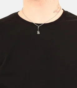 Amor Ketting met hanger voor dames en heren, unisex, 925 sterling zilver | gitaar silver Outlet