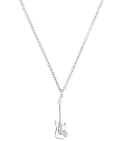 Amor Ketting met hanger voor dames en heren, unisex, 925 sterling zilver | gitaar silver Outlet