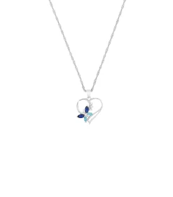 Amor Ketting met hanger voor dames, 925 Sterling zilver, zirkonia synth. | Hart silver
