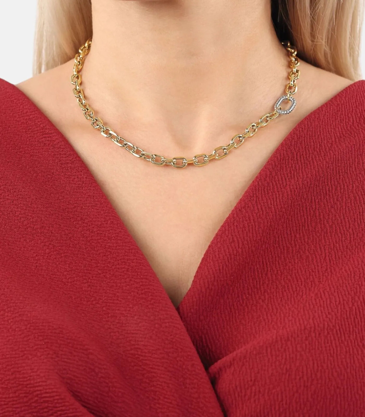 NOELANI Ketting met hanger voor dames, roestvrij staal gold Outlet