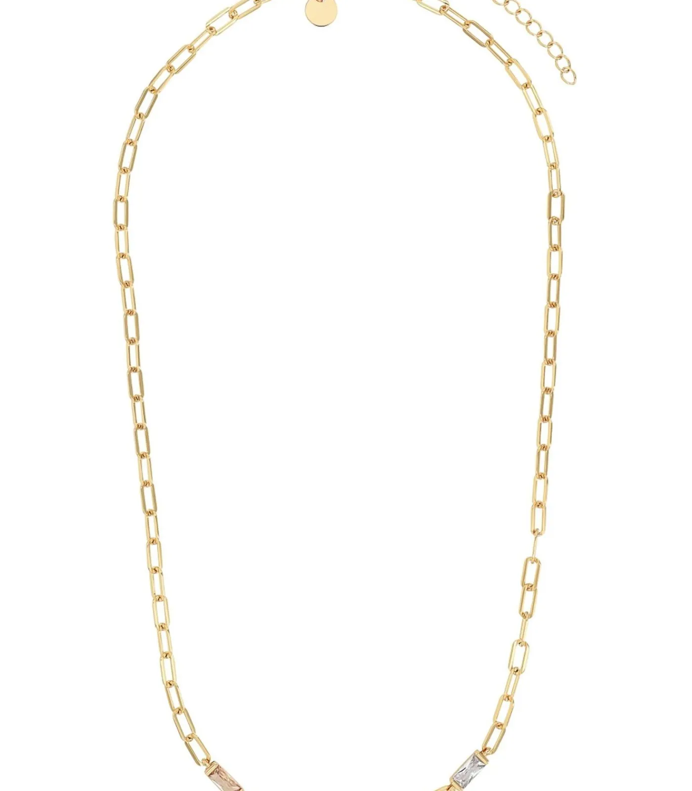 NOELANI Ketting met hanger voor dames, 925 Sterling zilver, zirkonia synth. gold New