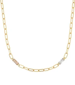 NOELANI Ketting met hanger voor dames, 925 Sterling zilver, zirkonia synth. gold New