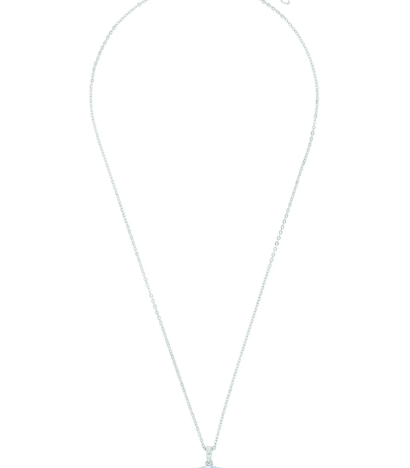 Amor Ketting met hanger voor dames, 925 Sterling zilver, zirkonia synth. silver Discount