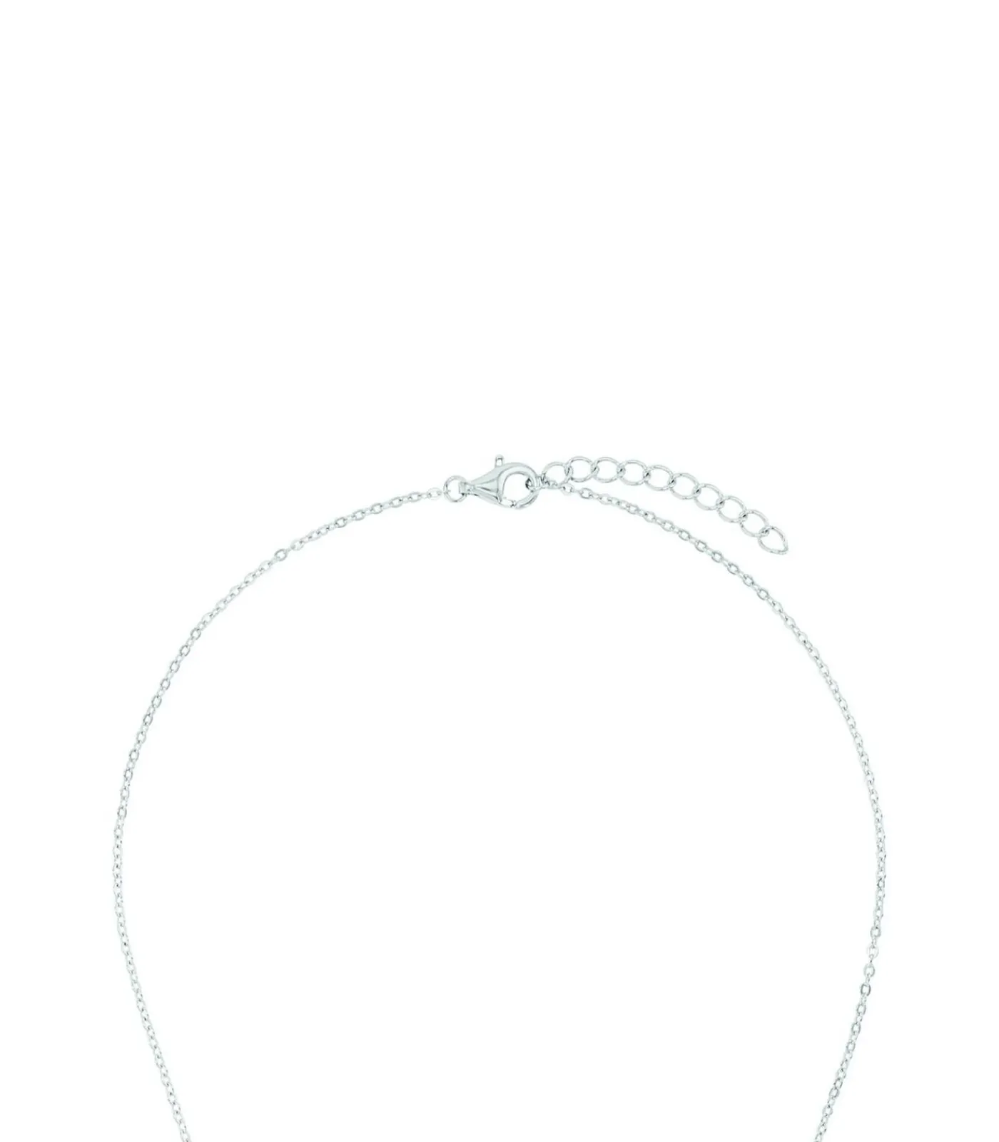 Amor Ketting met hanger voor dames, 925 Sterling zilver, zirkonia synth. silver Discount