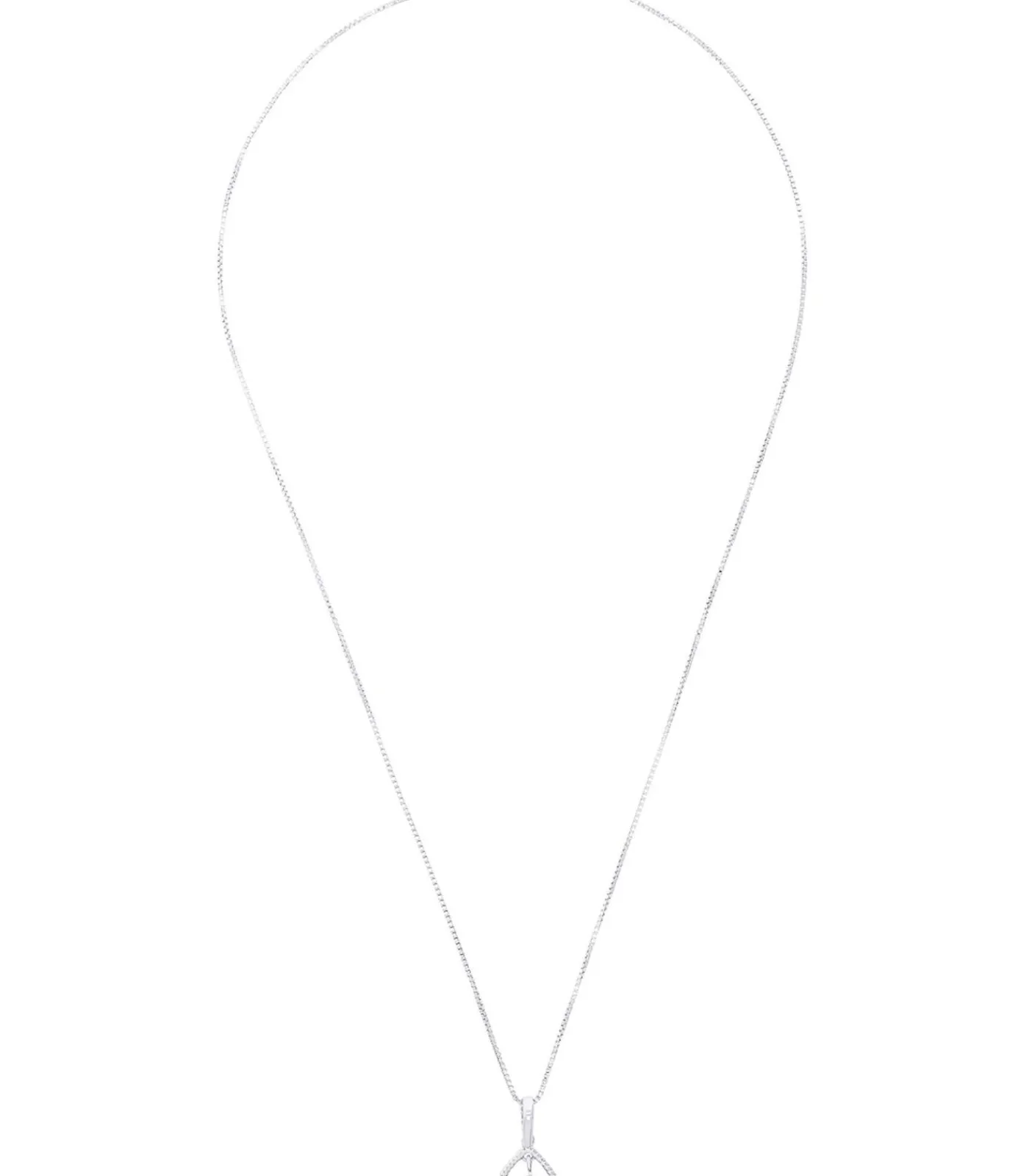 Amor Ketting met hanger voor dames, 925 Sterling zilver, zirkonia synth. | bloem silver Best