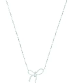 Amor Ketting met hanger voor dames, 925 Sterling zilver, zirkonia synth. | Lus silver