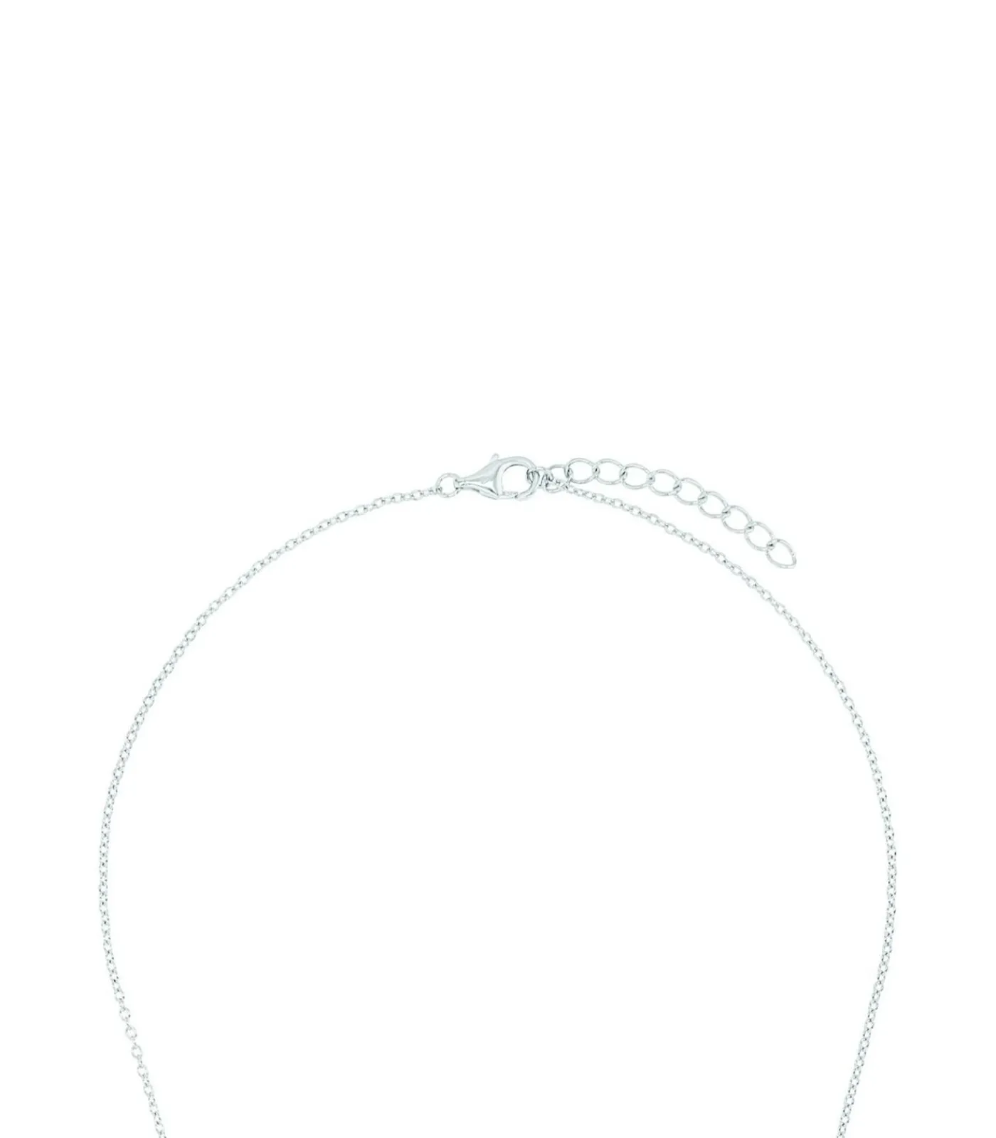Amor Ketting met hanger voor dames, 925 Sterling zilver, zirkonia synth. | Lus silver