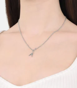 Amor Ketting met hanger voor dames en heren, unisex, 925 sterling zilver | gitaar silver