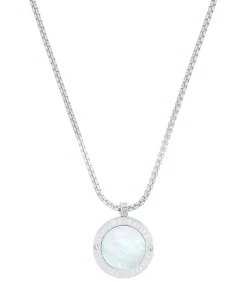 JOOP! Ketting met hanger voor dames, roestvrij staal, zirkonia synth. silver New