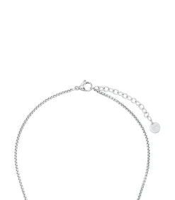 JOOP! Ketting met hanger voor dames, roestvrij staal, zirkonia synth. silver New