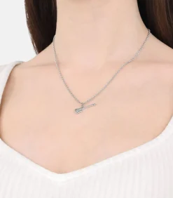 Amor Ketting met hanger voor dames en heren, unisex, 925 sterling zilver | gitaar silver New
